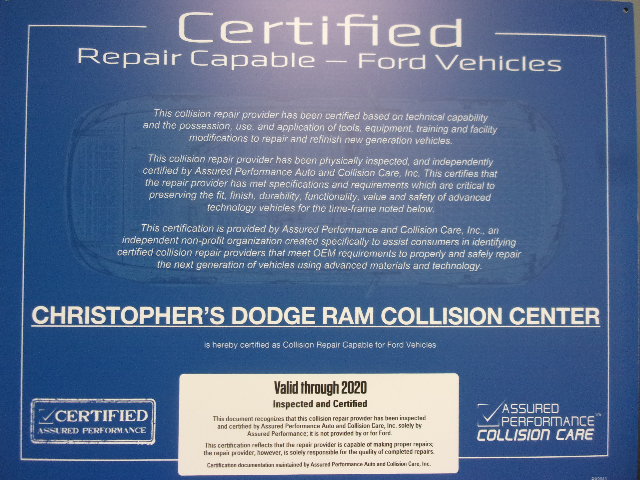 Christopher's Dodge Ram Collision Center gallery 6