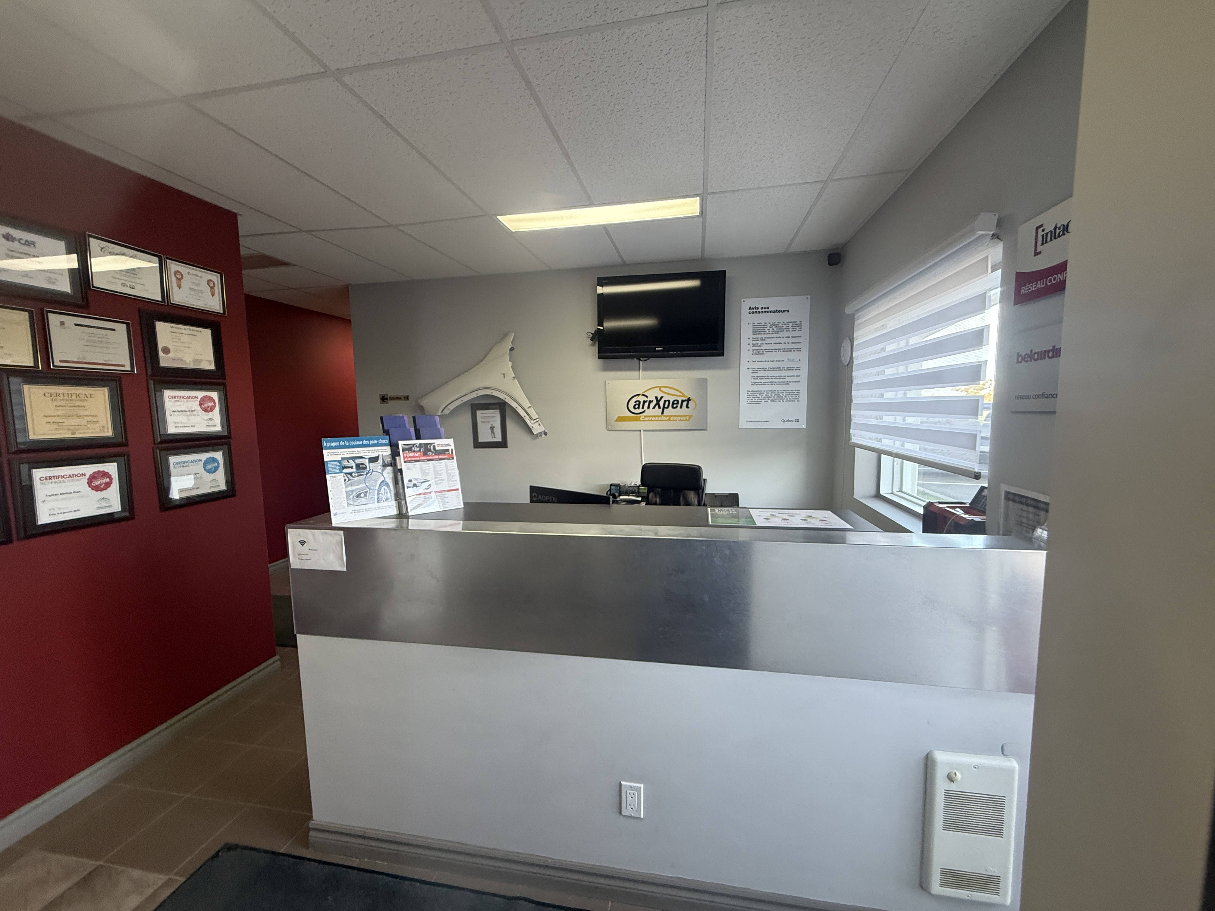 CarrXpert Carrosserie Autoquebec Lévis shop